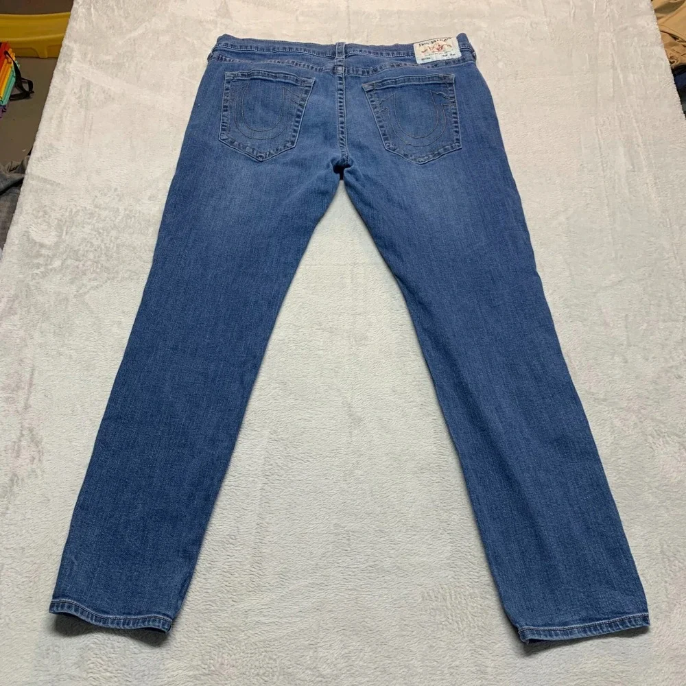 True Religion‎ Rocco Relaxed Jeans Men's 41x33 Blue Denim 5-Pockets